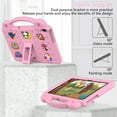 thumbnail image 3 of SaniMore for Lenovo Tab M10 Plus 3rd Gen 10.6 inch 2022 TB-125F/128F EVA Kids Case, Skin-Proof Texture Pencil Holder Hand Strap Foldable Kickstand Shockproof Protective Case for Boys Girls, Pink, 3 of 8