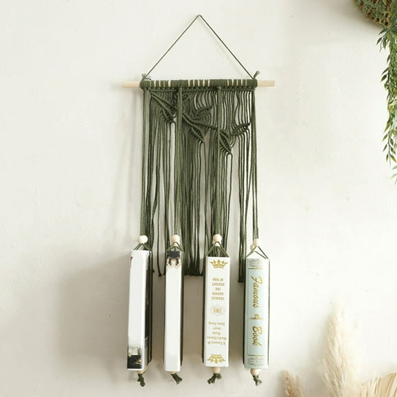 HOT! Bohemian Style Tapestry Wall Decor, Woven Art to Hold Books, Handmade Home Decor for Bedroom