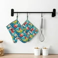 thumbnail image 6 of Honeii Japanese Koi patten Oven Mitts and Pot Holders Sets, Baker Oven Mitts, Mittens for Kitchen Decor, Baking Lover over Gloves Gifts, 6 of 7