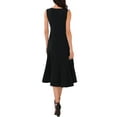 thumbnail image 3 of INSPIRE CHIC WOMLAYOUT Women's Tank Dress Sleeveless Ruffle Hem Cocktail Midi Dresses 2XL Black, 3 of 6
