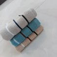 thumbnail image 5 of Zhuge 3 toallas de baño de algodón suave, supersuaves y muy absorbentes, para ducha, piscina, spa y gimnasio, para uso diario, 34 x 75 cm (caqui)., 5 of 5