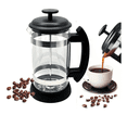 thumbnail image 1 of Cafetera De Prensa Francesa 1000ml De Vidrio Y Acero Inox Xtellar  Negro, 1 of 3