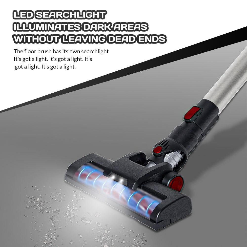 Cordless Vacuum Cleaner,KEPEAK 21KPA Stick Vacuum with 40Min Detachable Battery Vacuum Cleaner for Home Hard Floor Car Carpet