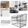 thumbnail image 3 of SOPOTUTU Metal Desktop Organizer Shelf with Phone Stand and Document Tray for Office Workspace, 3 of 6