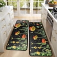 thumbnail image 4 of Kitchen Rugs Sets Of 2,Red Mushroom Star Black Pattern Anti Fatigue Kitchen Mat Rugs Non Slip Washable,Decorative Kitchen Floor Mats for Kitchen,Sink,Laundry,17"x47"+17"x47", 4 of 5