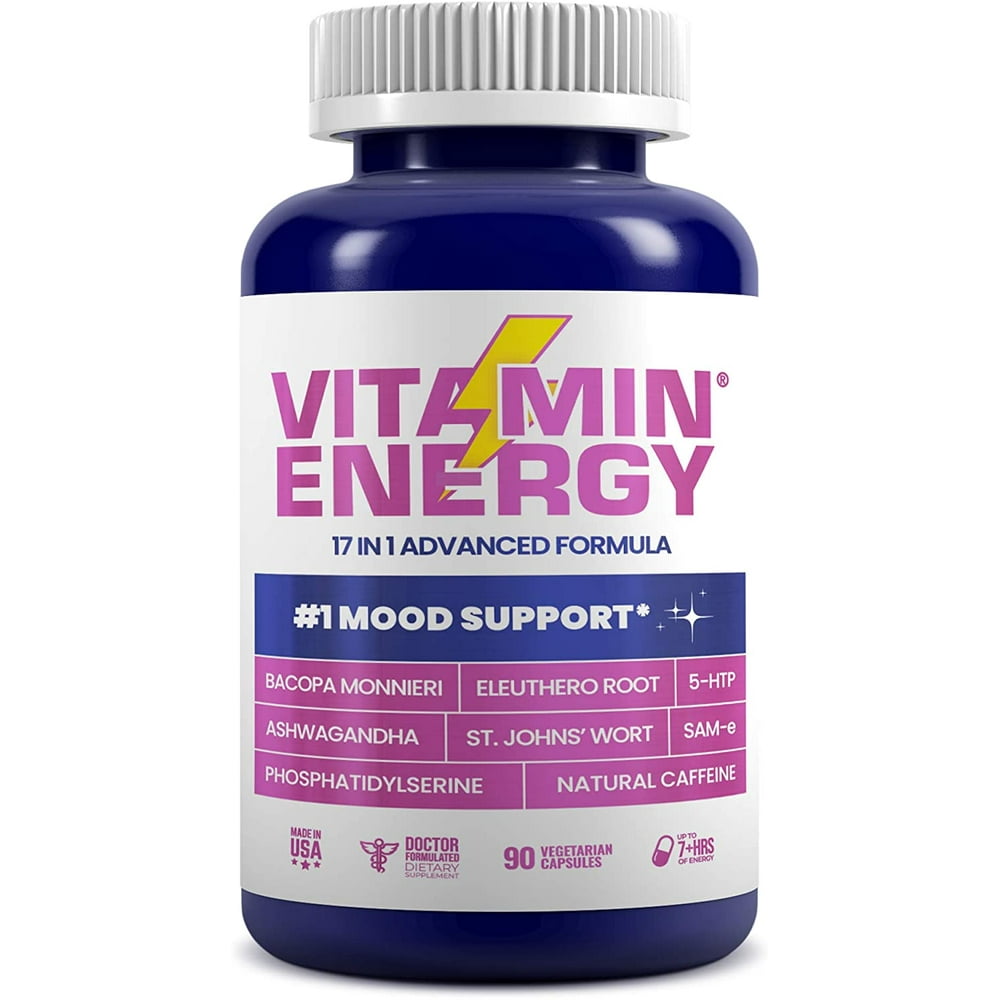 VitaminEnergy Mood Enhancement + Energy Capsules, Energy Lasts Up To 7