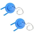 thumbnail image 3 of Miangastore Clapet de Toilette Durable Bleu Caoutchouc PVC 2 Pcs 4.21x2.95x1.49 Po, 3 of 8