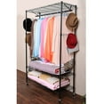 thumbnail image 1 of Adjustable Rolling Garment Rack, Portable Clothing Storage Rack, Heavy-duty Rolling Clothing Rack w/ Wheels, 3-Tier Wire Shelving Organizing Clothes Hanging Rack, Closet Rack for Hanging Clothes, R866, 1 of 6