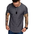 thumbnail image 3 of Playera Negra Para Hombre Cuello Redondo Manga Corta Lycra, 3 of 8