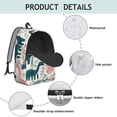thumbnail image 4 of Cute Dinosaur Pattern Backpack for School,Cute School Bag,Schoolbag with Adjustable Shoulder Straps & Padded Back,15.7"x11.8"x5.5", 4 of 5