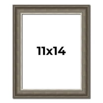 11x14 Frame Brown Solid Wood Picture Frame | 1.75 Inch Moulding Width | Austin Frame Complete with