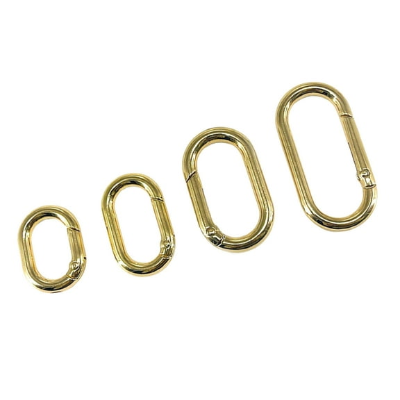 4Pieces Metal Keychain Spring O Rings Clips for Crafting and Bag Accessories