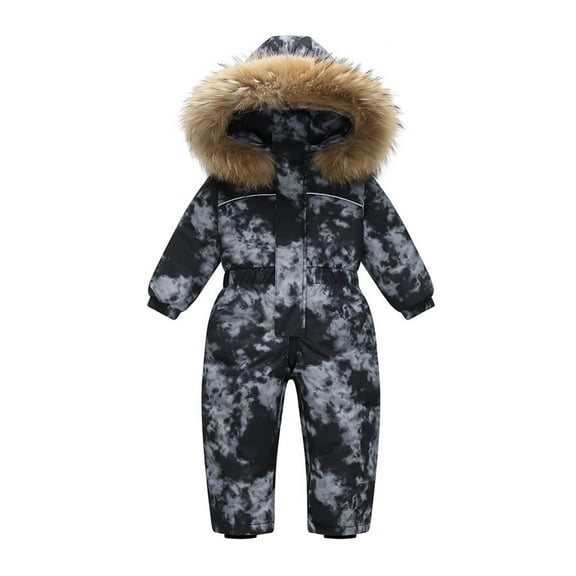 REDARER Kids Insulated Snowsuit 1-Piece Winter Ski Outfit for Girls and Boys Outdoor Cold Weather Gear Pantsuit,12-24 Months