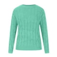 thumbnail image 5 of ZRGHAOYLQ Cable Knit Sweater Womens Long Sleeve Chunky Pullover Sweaters Fashion 2025 Fall Shirts Cozy Soft Crew Neck Jumper Top Casual Warm Tops, 5 of 8