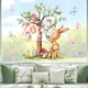 thumbnail image 4 of Pegatina para ventana con forma de conejito de Pascua y árbol | Bonita calcomanía electrostática para vidrio y paredes | Decoración primaveral multicolor | 60 x 60 cm, 4 of 6