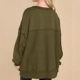 thumbnail image 6 of STETMN Oversized Sweatshirt for Women Casual Button Henley Neck Pullover Tops Fall Fashion Cozy Outfits, 6 of 7