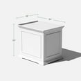 thumbnail image 3 of JJUN Brixton Tray Table - 2-in-1 Outdoor Side Table with Storage and Tray for Patio/Porch | Durable All-Weather Resistant | Classic & Functional, 3 of 18