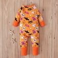 thumbnail image 6 of WIBACKER Halloween Cotton Baby Convertible Footie Pajamas, Sleep and Play Footless Zipper Sleeper for Unisex Baby Boys Girls 3-6M, 6 of 11