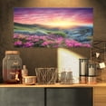 thumbnail image 1 of Morning with Flowers in Mountains - Landscape Photography Canvas Print, 1 of 3