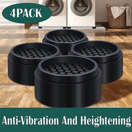 4 Pack Anti-Vibration Feet Pads Washing Machine Rubber Mat Anti-Vibration Pad Dryer Refrigerator Base Fixed Non-Slip Pad