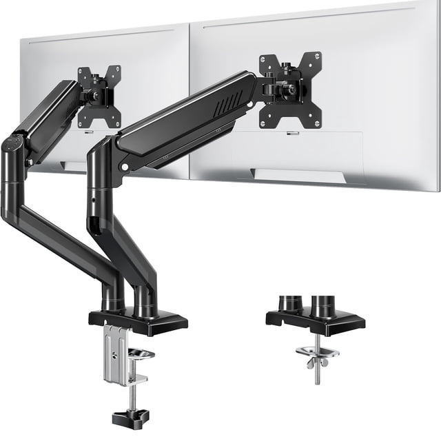 Soporte doble para monitores MOUNTUP compatible con pantallas de 32" de 2 a 10 kg