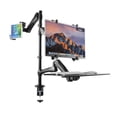 thumbnail image 2 of Soporte ajustable 2 en 1 CTA Digital para monitor y tableta con bandeja para teclado PAD-2AMTK, 2 of 2