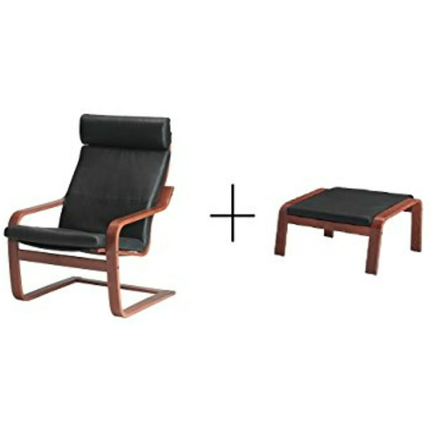 Ikea Chair Medium Brown Robust Glose, Ikea Leather Chair And Ottoman