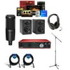 Scarlett 8i6 3rd Gen USB Interface with Software Suite, Bundle with Audio-Technica AT2020 Microphone and H&A Tripod Mic Stand