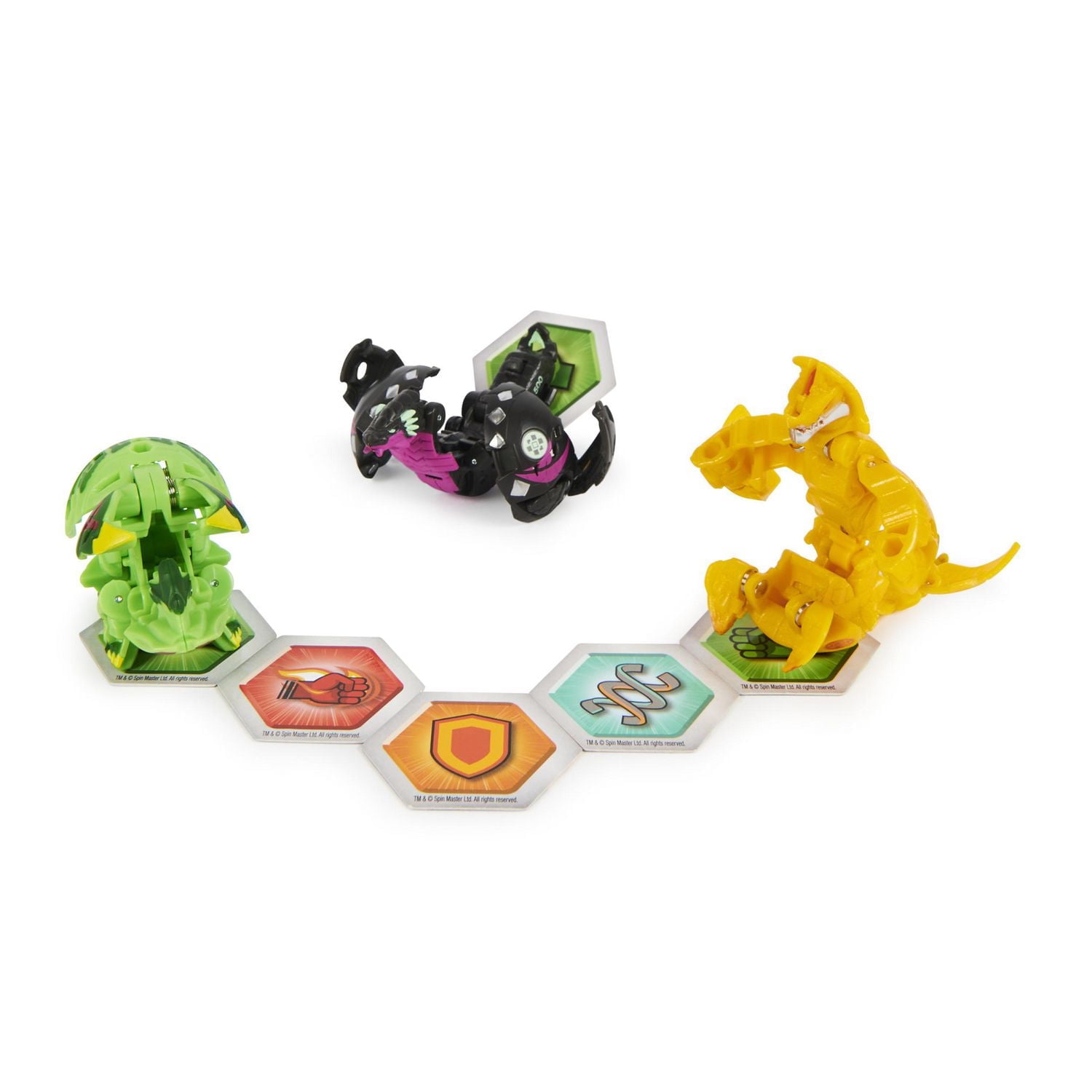 Bakugan Evolutions Starter Pack 3-Pack, Serpillious Ultra with Colossus and Neo Dragonoid, Collectible Action Figures, Ages 6 and Up