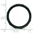 thumbnail image 3 of Ceramic Black Faceted 8mm Mens Wedding Ring Size 9.5, 3 of 6
