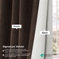 thumbnail image 6 of Signature Java Velvet Blackout Curtains For Bedrooms (1 Panel), 50WX 120L, 6 of 9