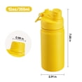 thumbnail image 3 of Hawsaiy 12oz Kids Water Bottle with Double Drinking Lids, Insulated Stainless Steel Water Bottle for School & Outdoor, Yellow, 3 of 9