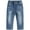 LightBlue-2359, variant on KIDSCOOL SPACE Little Girls Ruffled Elastic Waist Denim Ripped Jeans Pants,Blue,2-3 Years