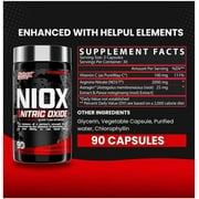 Nutrex Research NIOX Nitric Oxide Booster Pump Supplement Pre Workout with Arginine Nitrate Astragin for Blood Flow Circulation and Muscle Recovery
