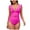 Light Pink, variant on COMVALUE Women's Ruffle One Piece Swimsuit Tummy Control Bathing Suits V Neck Lace Up Swimwear (Light Pink, XXL)