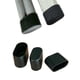 thumbnail image 4 of Toystoory 24 Uds. Funda ovalada para mesas, sillas, almohadillas para pies de PVC, fondo antideslizante, negro Decoración del hogar, 4 of 6