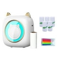 thumbnail image 1 of Riwcyla Pocket Printer Portable Thermal Printer Machine Wireless Connection 203DPI for Picture Label DIY Handcraft List Meno Notes Journal Receipt Paper Instant Sticker with 1 Roll Thermal Paper+5, 1 of 6