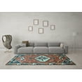 thumbnail image 3 of Ahgly Company Indoor Rectangle Persian Light Blue Traditional Area Rugs, 2' x 5', 3 of 4