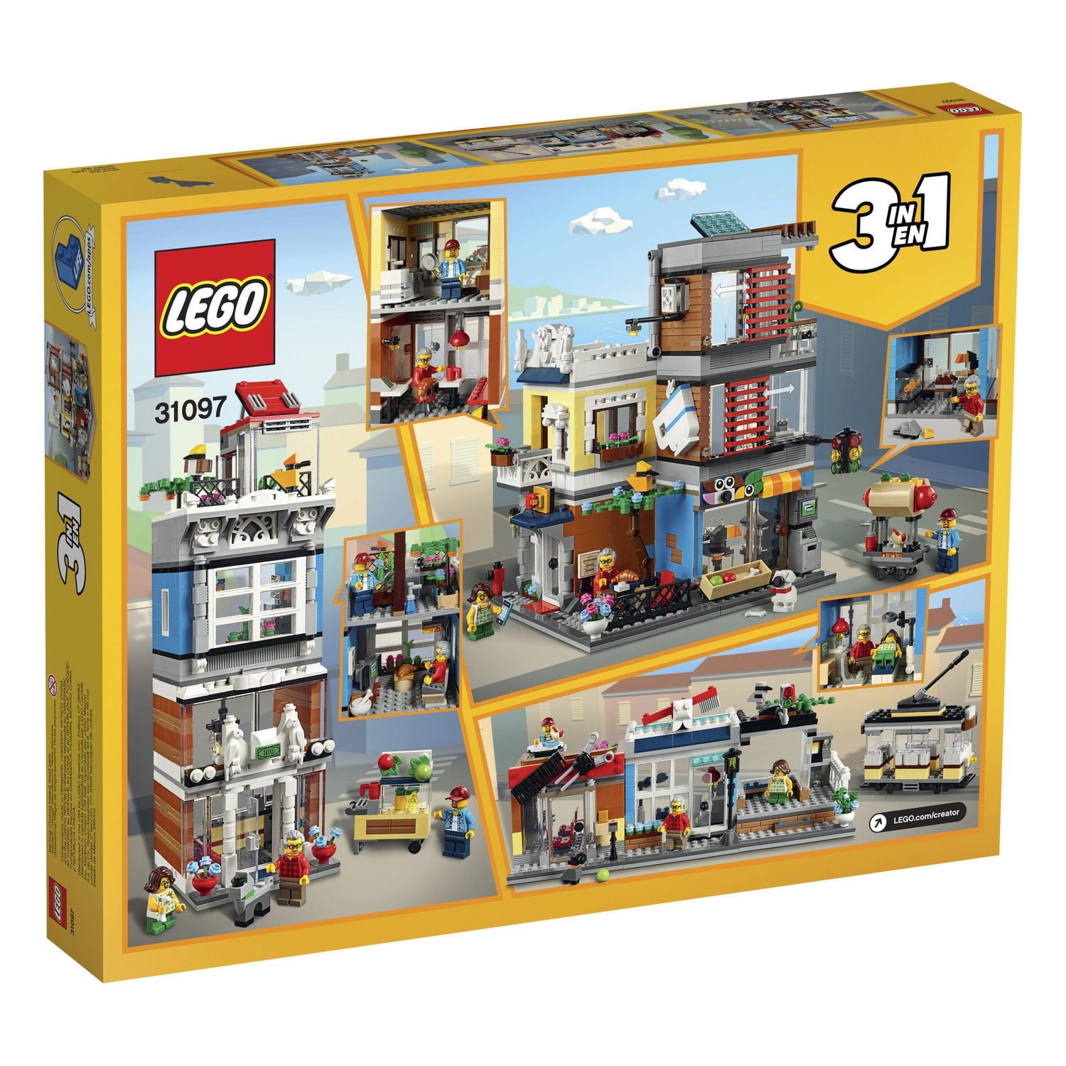LEGO Creator 3in1 Townhouse Pet Shop and Café 31097 Toy Building