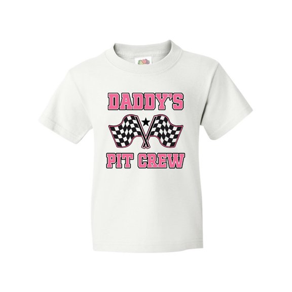 Inktastic Daddys Pit Crew Girls Youth T-Shirt