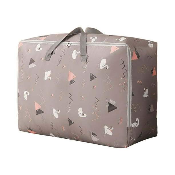 Organizador de Bolsa de Almacenamiento Bolsa de Almacenamiento Extra Grande, Bolsa Deportiva Espesada, Bolsa de Almacenamiento Plegable con Mango Resistente Y Cremallera, Adecuada para Ropa de Cama, M