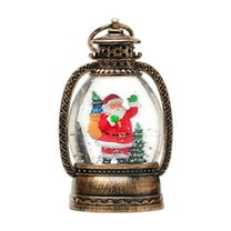 SLYNSHome Light Up Christmas Snow Globe Lantern Christmas Gifts,Battery Powered Winter Lantern Santa Claus Night Light Lamps for Holiday Party Decor