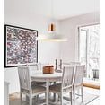 thumbnail image 5 of FSLiving Macaron White Nordic Light Fixtures with 15ft Plug-in UL On/Off Dimmer Switch Cord Minimalist Round Lampshade Wooden Handle Chandelier for Cabinet Kitchen,Bulbs Not Included - 1 Pack, 5 of 8