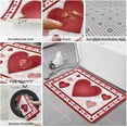 thumbnail image 6 of Kitchen Rug Red Gradient Love Sweet Valentine''s Day,Non Slip Bath Rugs Water Absorption Floor Doormat Lip Print Back,Washable Area Runner for Laundry Bathroom Living Room, 6 of 6