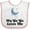 White and Pink, variant on Inktastic My Yia Yia Loves Me Yiayia for Grandchild Boys or Girls Baby Bib