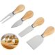 thumbnail image 1 of Juego de 4 cuchillos para queso, cuchillos de acero inoxidable para queso, tenedor para queso, pala para queso, 1 of 5