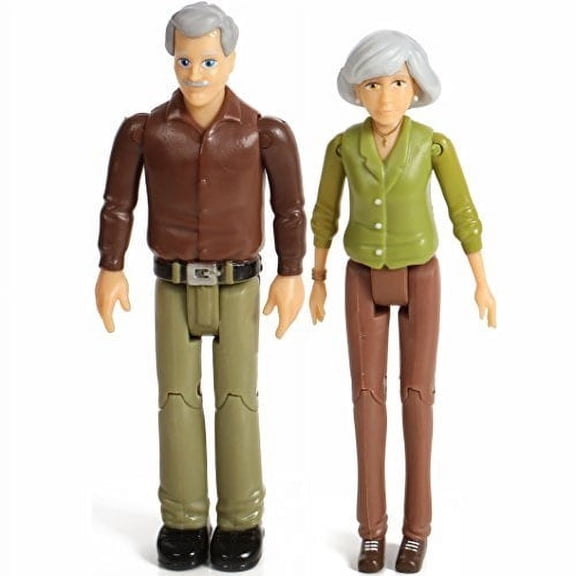 Beverly Hills Doll Collection TM Sweet Li'l Family Set of Grandparents Action Figure Set, Dollhouse People Grandma and Grandpa