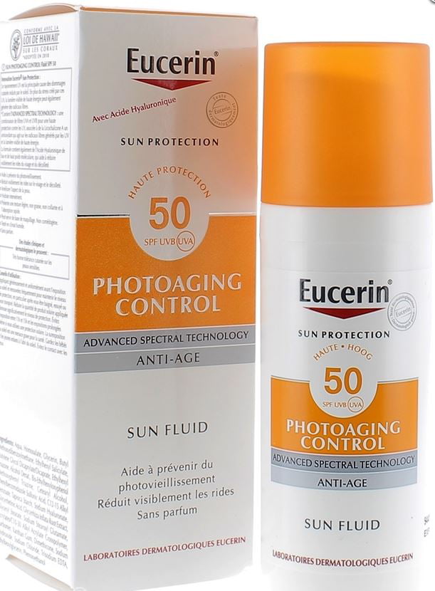 TVsæt hestekræfter aflevere Eucerin Sun Protection Anti-Aging Fluid SPF 50, 1.69 fl oz - Walmart.com