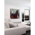 thumbnail image 6 of "Wild Brown Horse" Painting Print on Wrapped Canvas, 6 of 7