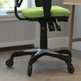 thumbnail image 4 of BizChair Mid-Back Green Mesh Multifunction Executive Swivel Ergonomic Office Chair with Adjustable Arms and Transparent Roller Wheels, 4 of 9